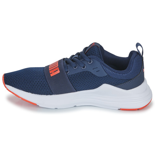 Puma - JR PUMA WIRED RUN - Marine / Rouge