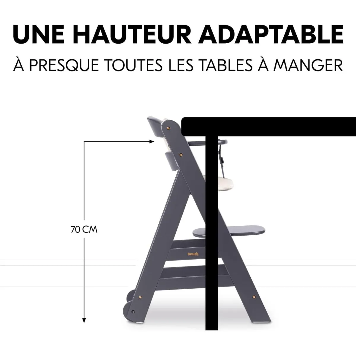Hauck Beta+ - Gris foncé