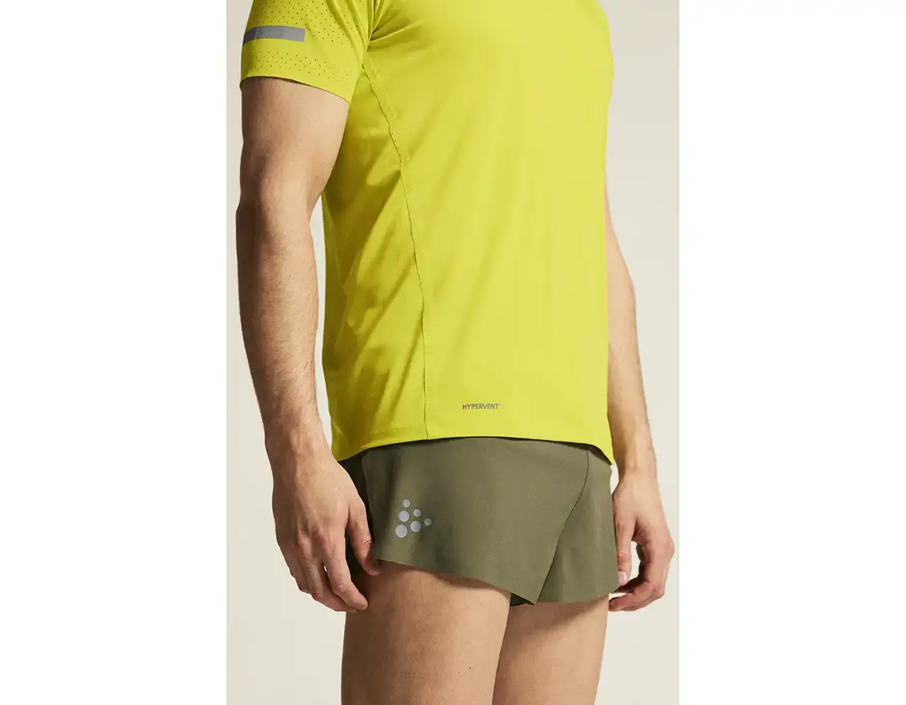 Craft Pro Hypervent 2 Hardloopshirt Korte Mouwen Pear Heren