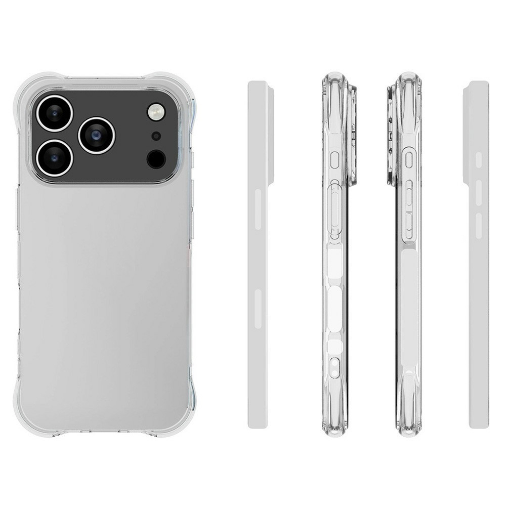 iPhone 17 Pro Gummi Hülle Case Slim Design mit Air Cushion Fallschutz - Transparent
