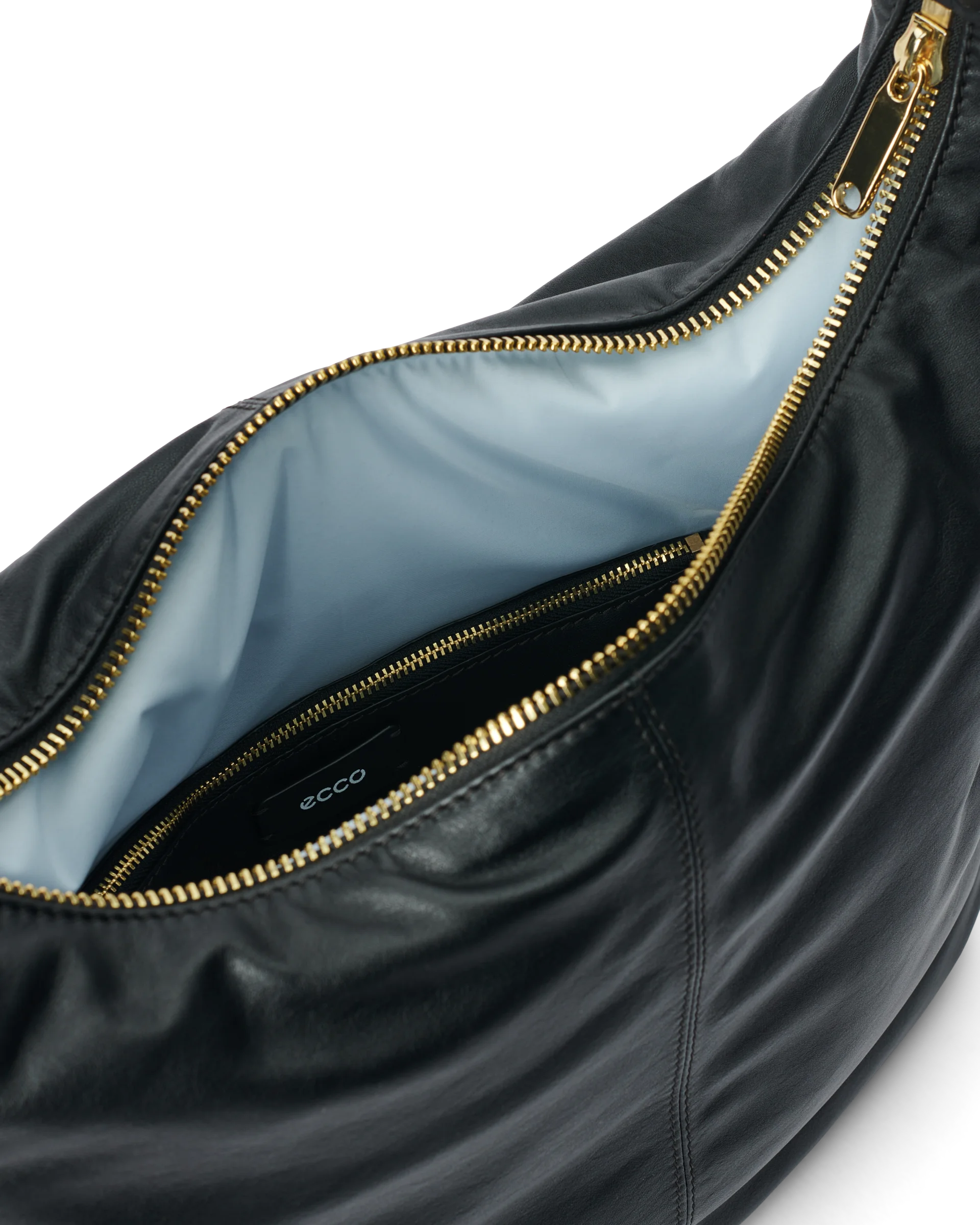 ECCO Hobo Hobo-Tasche aus Leder Schwarz 35X40X18 cm