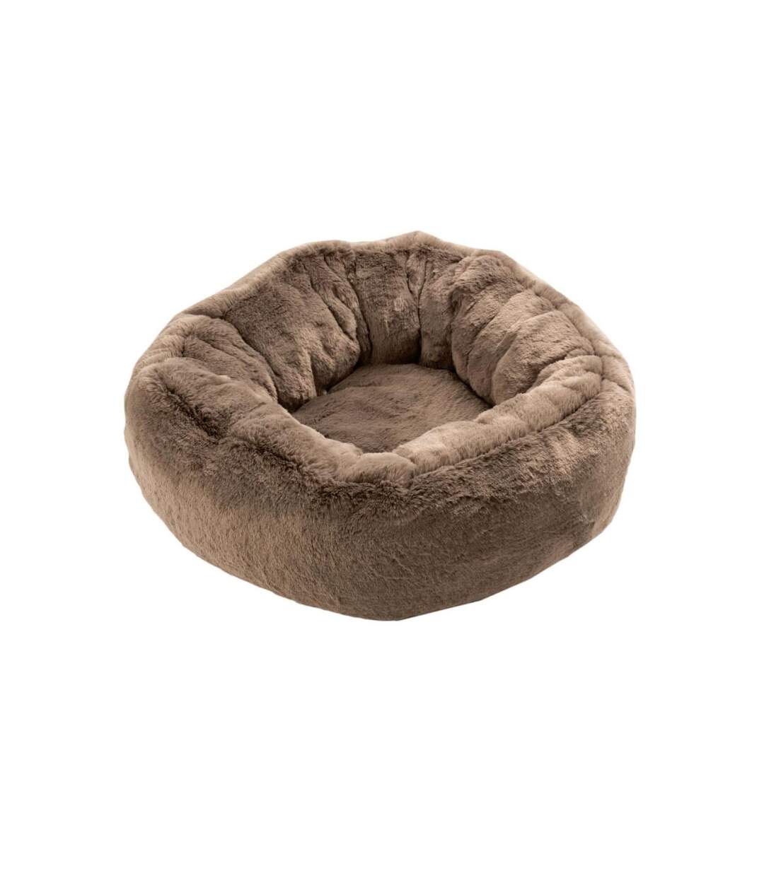 Paris Prix - Panier Rond Pour Chat polyester 55cm Taupe