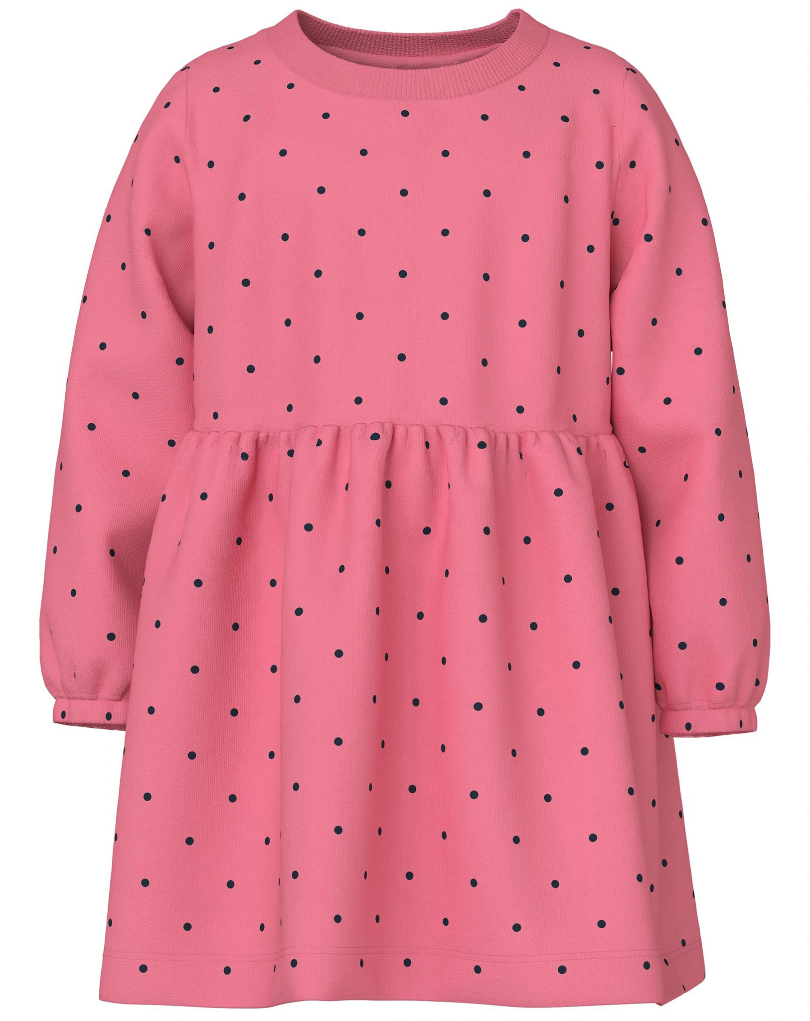 Langarmkleid NMFVILUBA CONFETTI in rosa