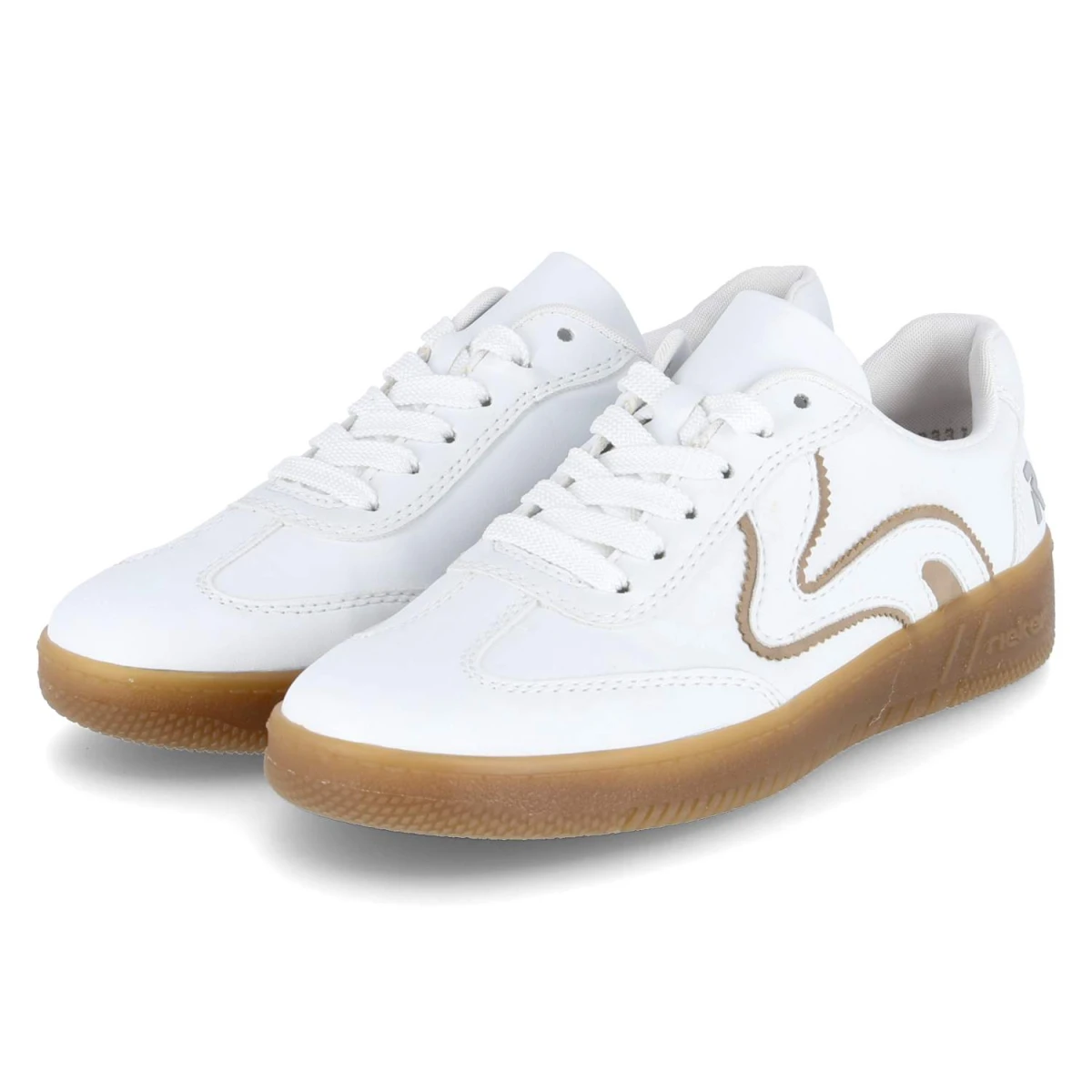 RiekerLow Sneaker - weiss/camel