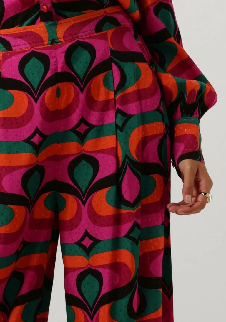 IDANO fuchsia idano wijde broek hilde sixties