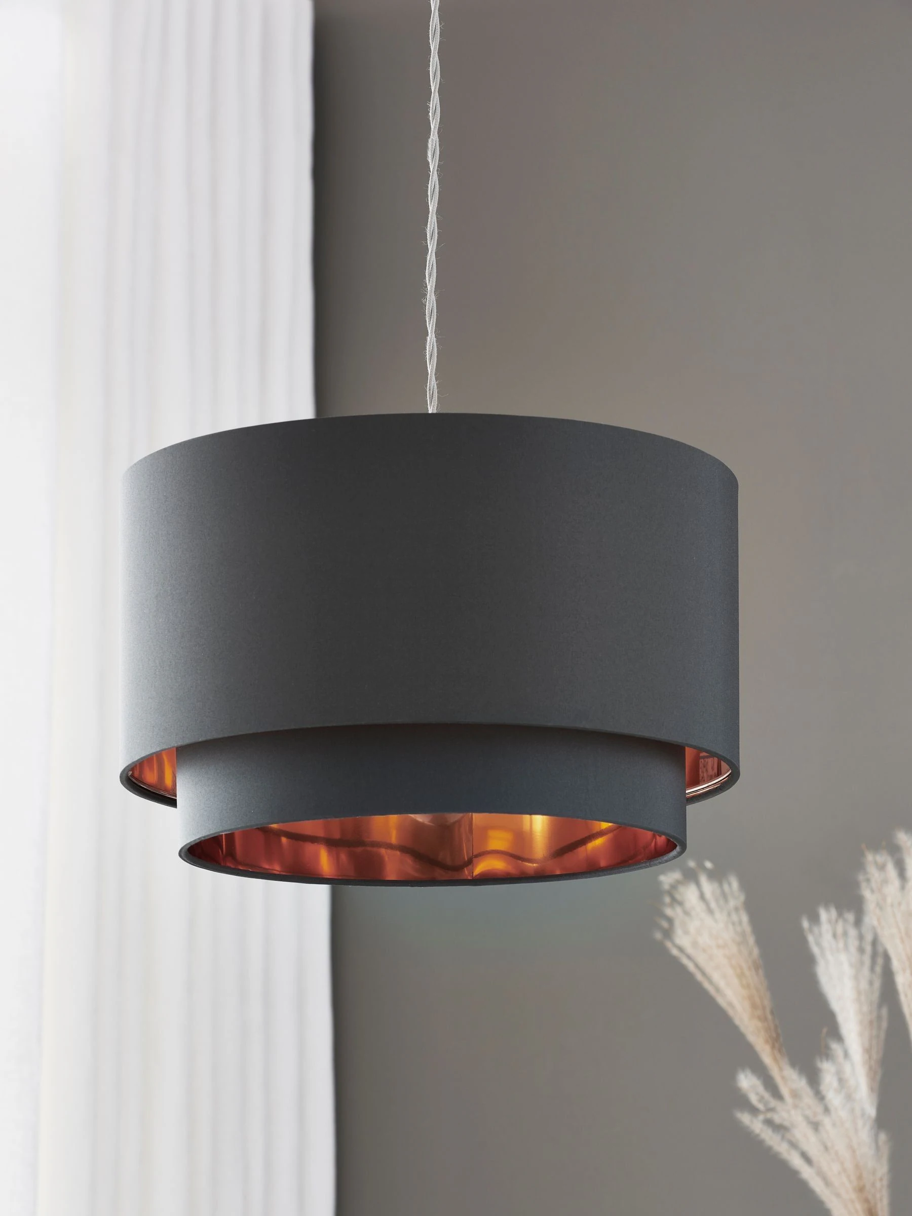 Rico plafondlamp met gemakkelijk te monteren kap