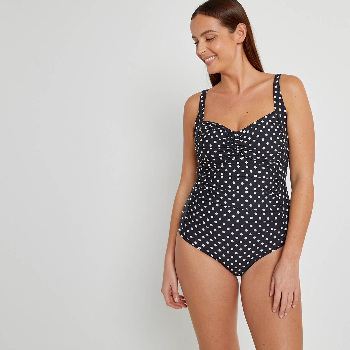 LA REDOUTE COLLECTIONS PLUS<br>Maiô bolinhas, estilo triângulo