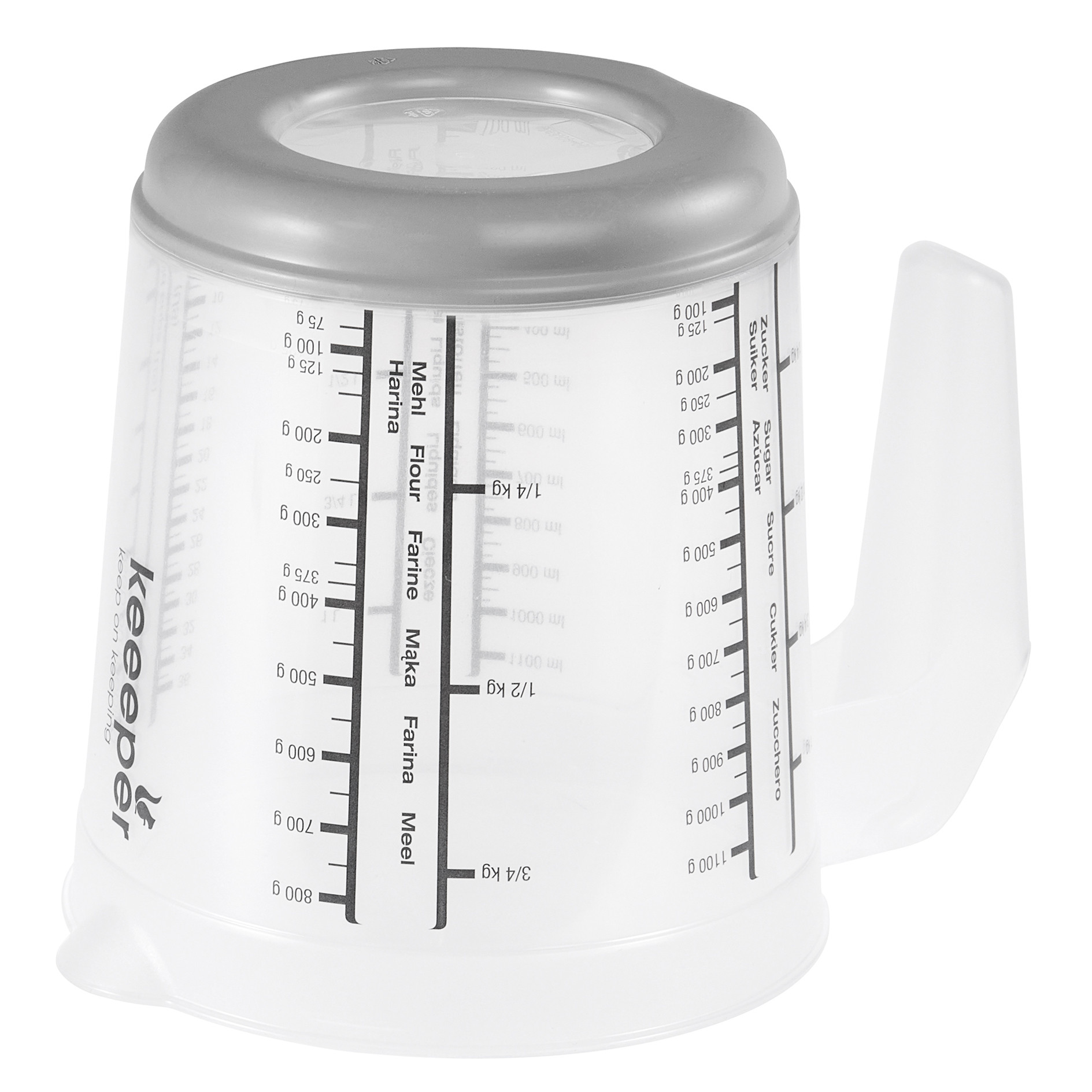 Messbecher - nordic grey - 0,5 Liter