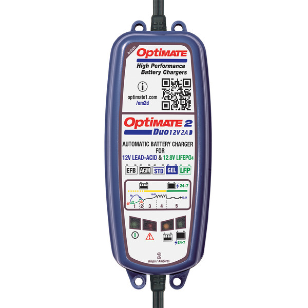 TecMate - Chargeur de batterie Optimate 2 TM550