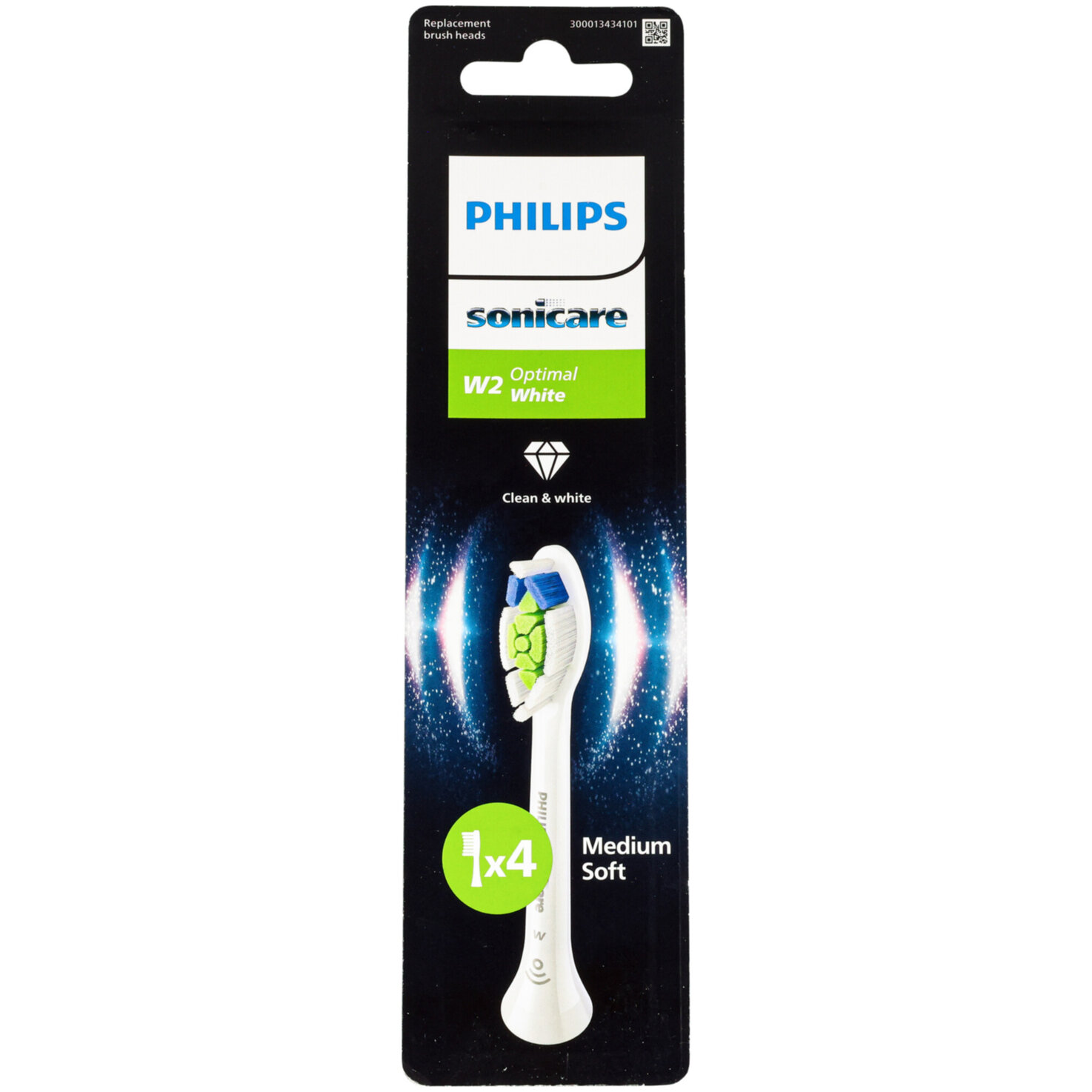 Philips Ersatzbürsten Optimal White HX6064/87 4 Stück