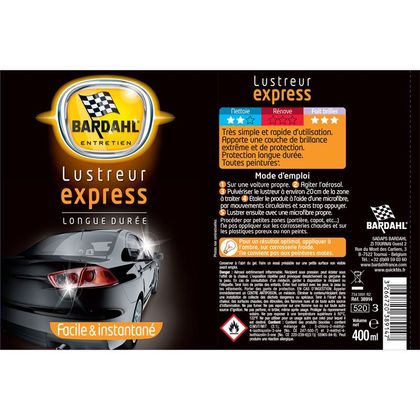Nettoyant Bardahl Lustreur express 400ML Universel