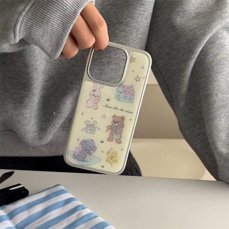Elliure - Bear telefoonhoesje - iPhone 16 Pro Max / 16 Pro / 16 Plus / 16 / 15 Pro Max / 15 Pro / 15 Plus / 15 / 14 Pro Max / 14 Pro / 14 Plus / 14 / 13 Pro Max / 13 Pro / 13 / 13 Mini