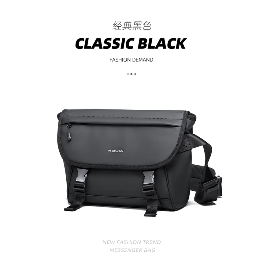 Moyyi - Messenger Bag met klep en letters