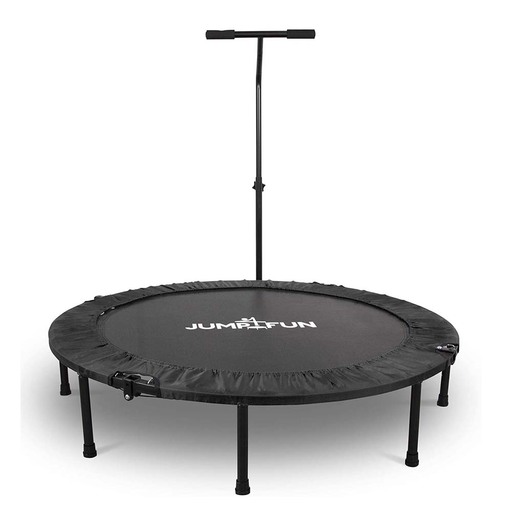 Mini trampolim Jump4fun com barra em T dobrável - Ø122cm