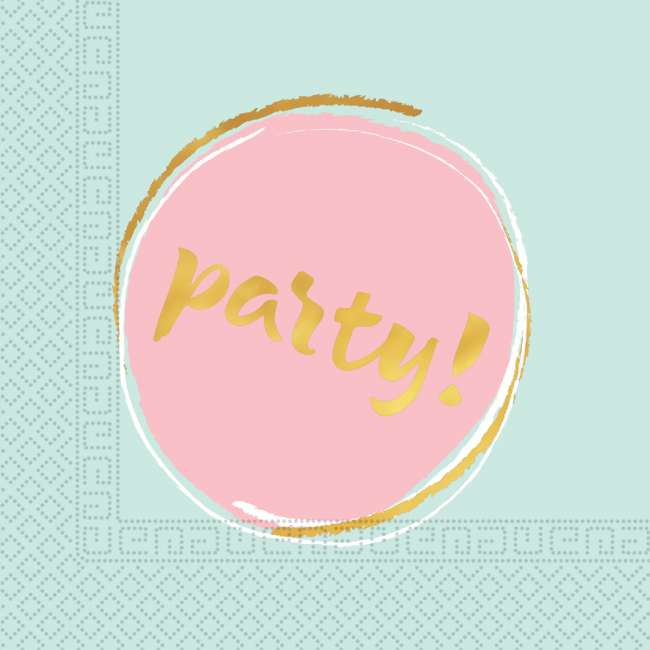 Party Servetten Pastel 33cm 20st