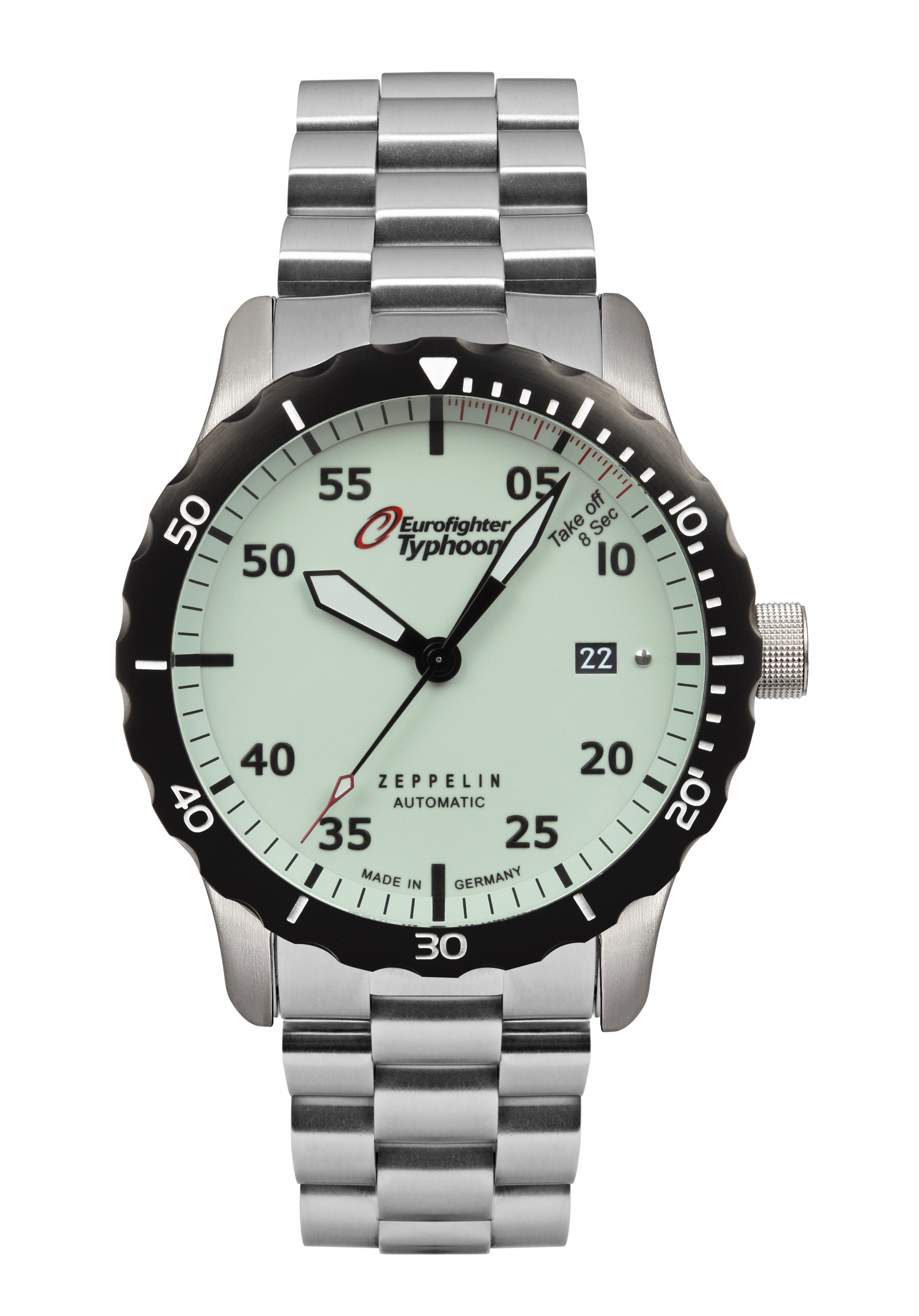 Zeppelin Eurofighter Automatikuhr Silber 7268M-5