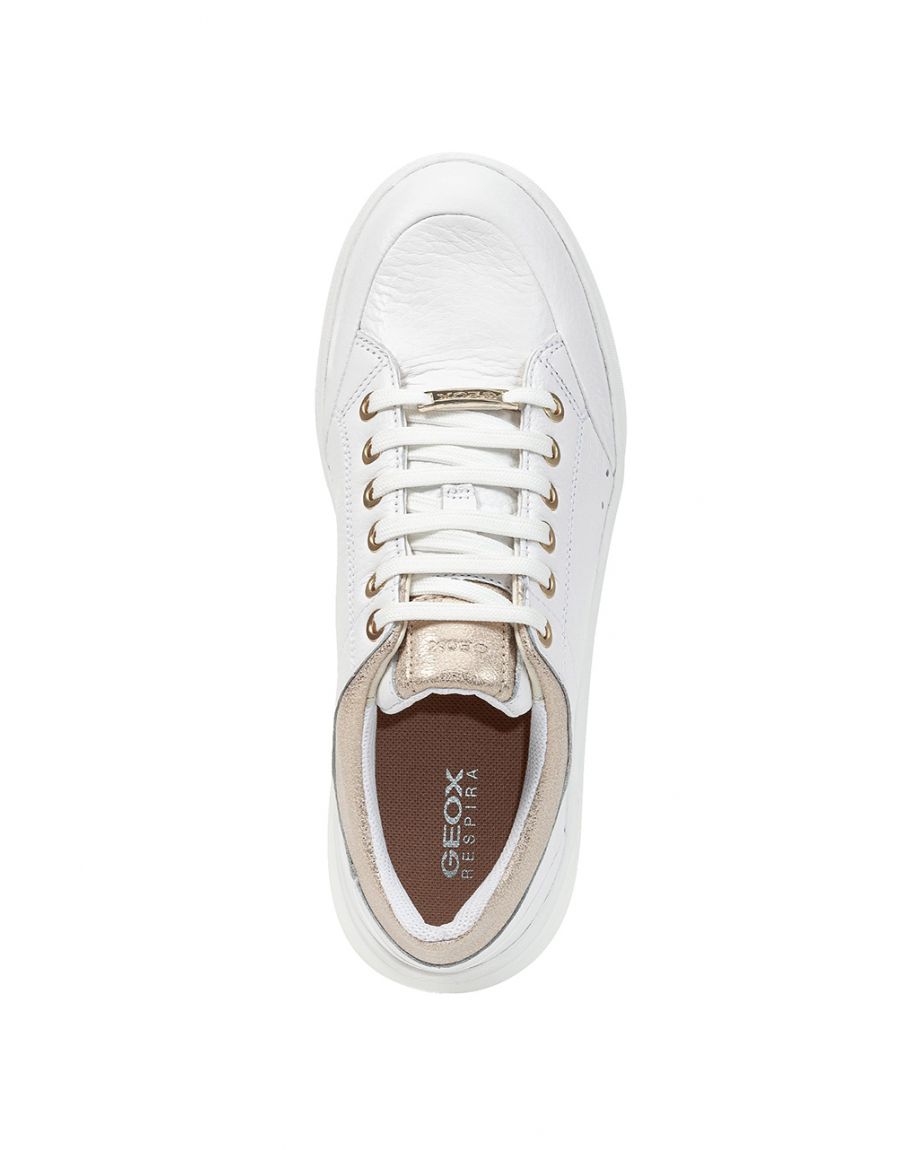 Baskets cuir blanc