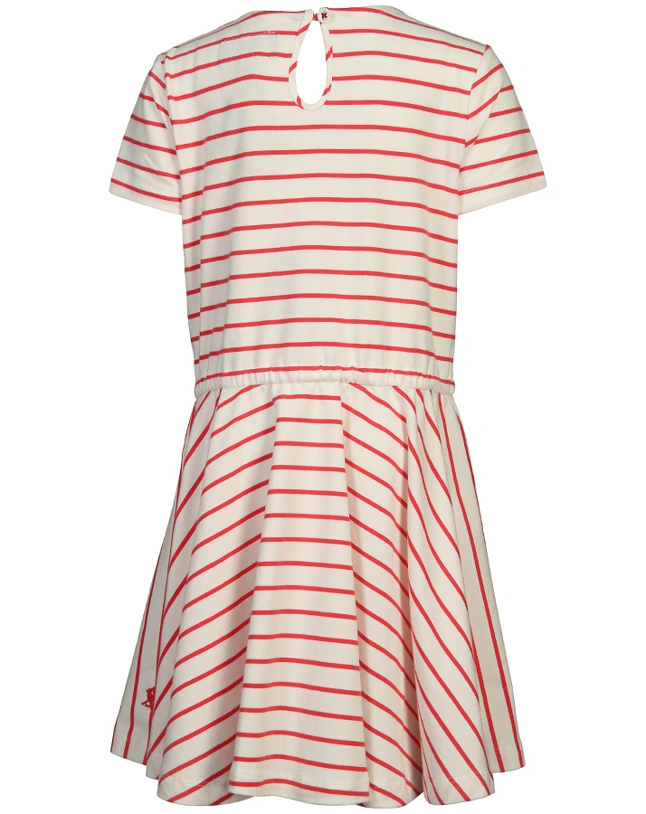 Kurzarmkleid FIONA gestreift in pink