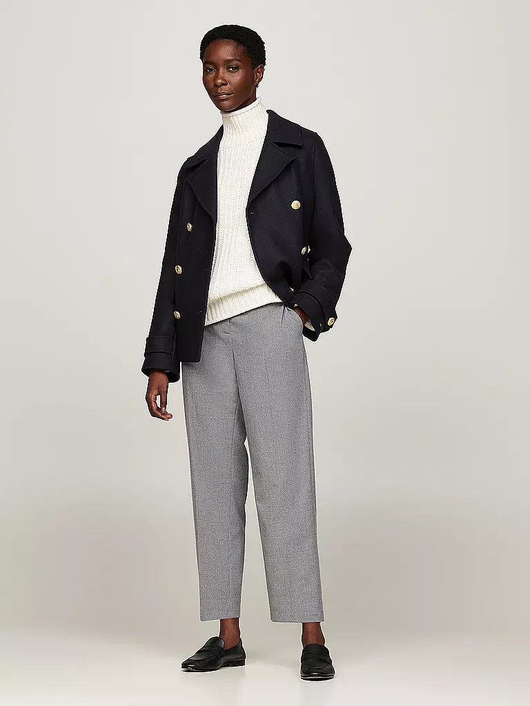 TOMMY HILFIGER Businesshose Slim Fit  grau