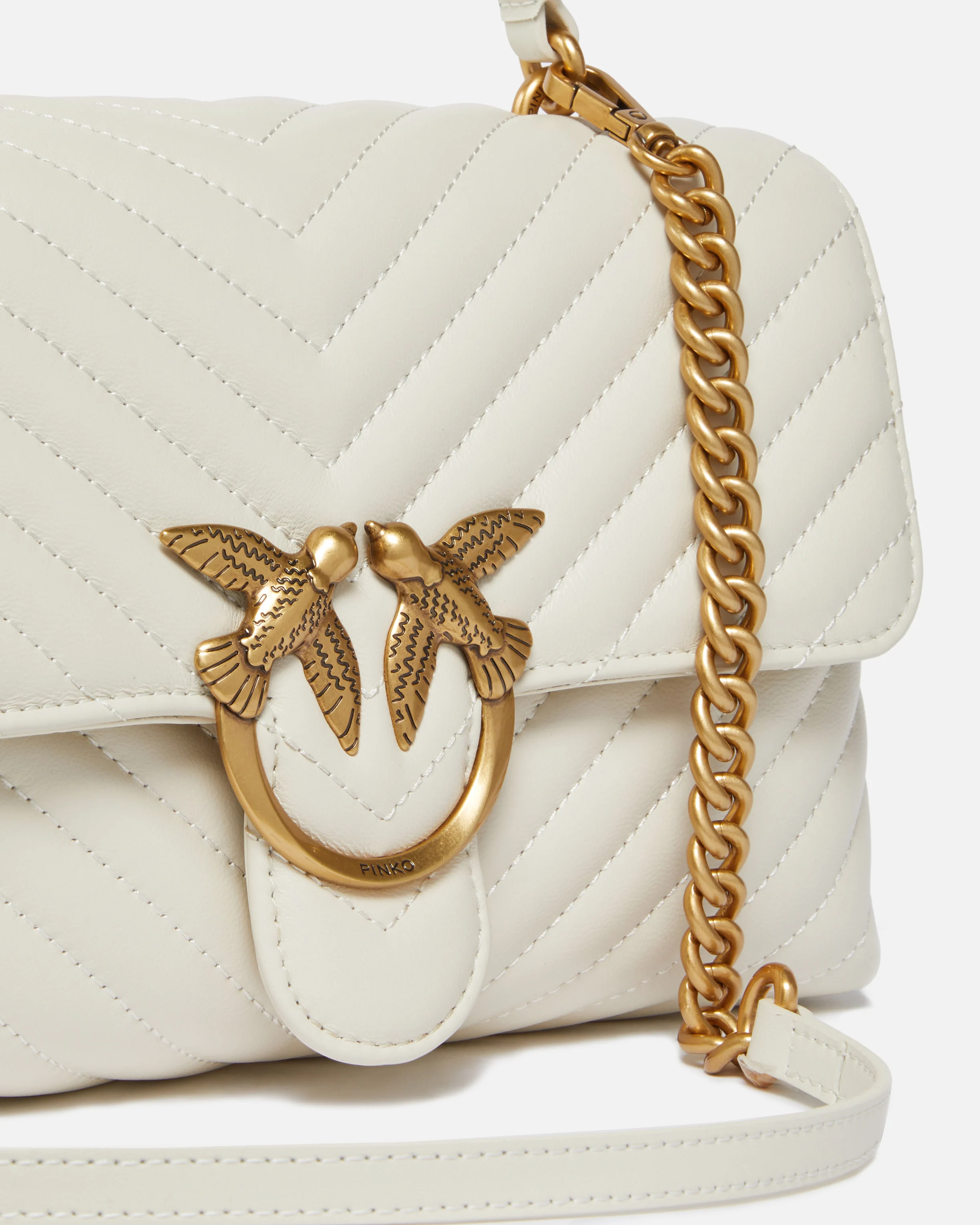 Classic lady love bag puff | Blanc