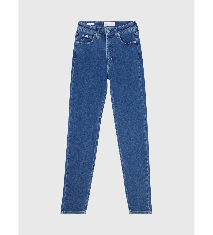 Calça jeans Calvin Klein Jeans Skinny de cintura alta azul