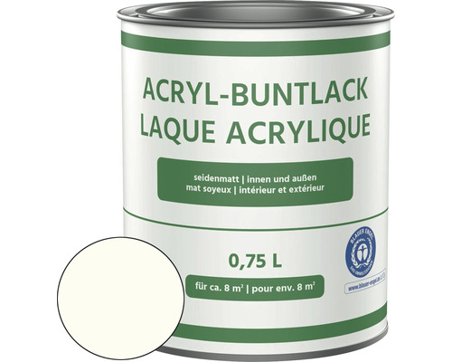Acrylverfvernis, satijnwit, 750 ml
