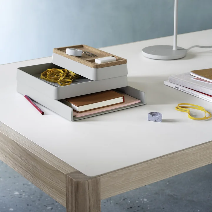 Muuto - Arrange Desktop Organizer, grau / Kork