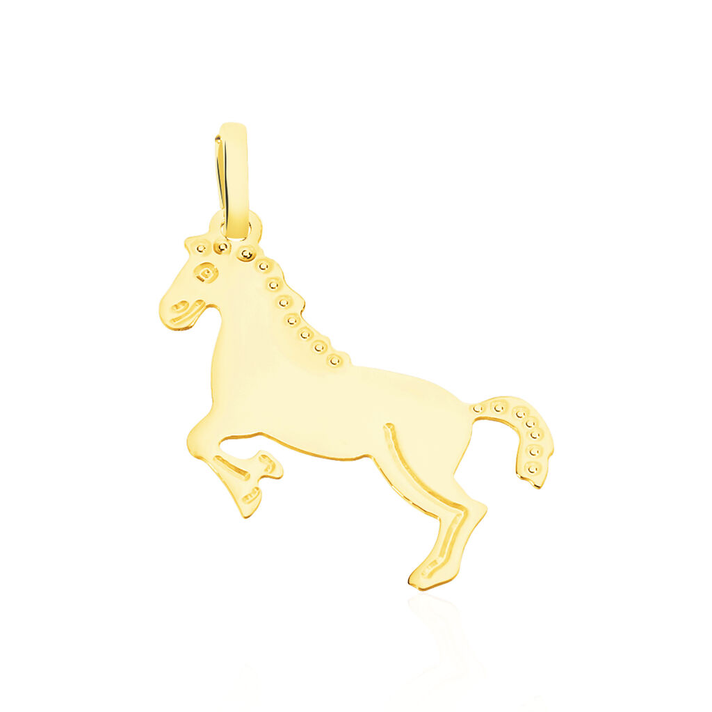 Pendentif Egide Cheval Or Jaune