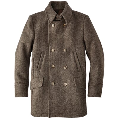 Herrenjacke Doppelreiher, Braun-Beige