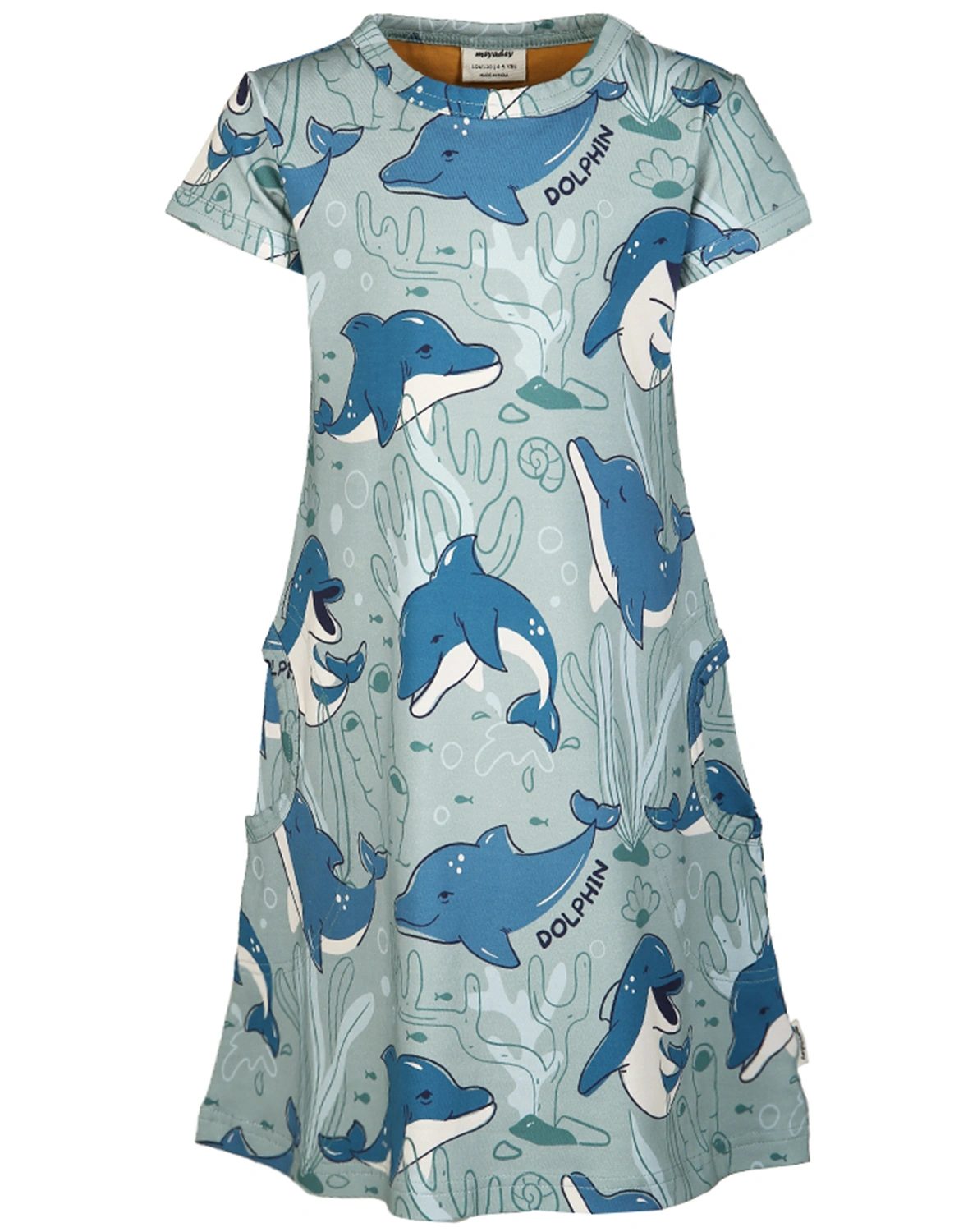 Kurzarmkleid DASHING DOLPHIN in blau