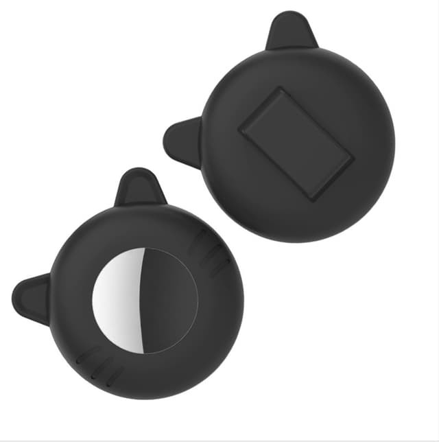 Silikonebeskyttelsesetui til Apple AirTag Sort