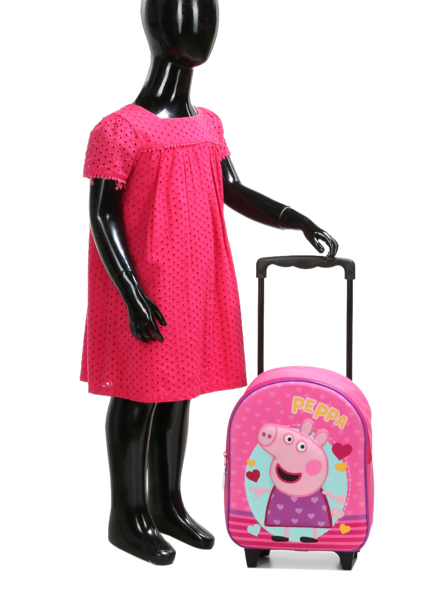 Sac À dos À roulettes Peppa Pig Love 3D