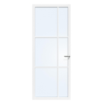 Arne & Bodil binnendeur ABE106 blank glas - wit afgelakt