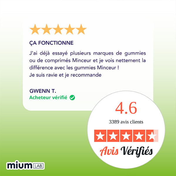 Cure gummies minceur - Pomme & vanille - Sans sucres - 3 mois