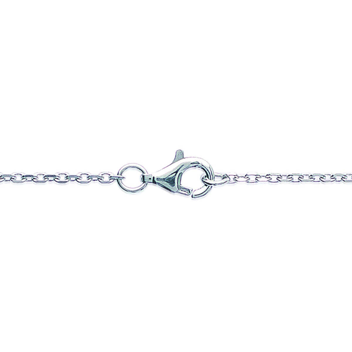 Collier Brillaxis solitaire oxyde de zirconium 6mmargent rhodié