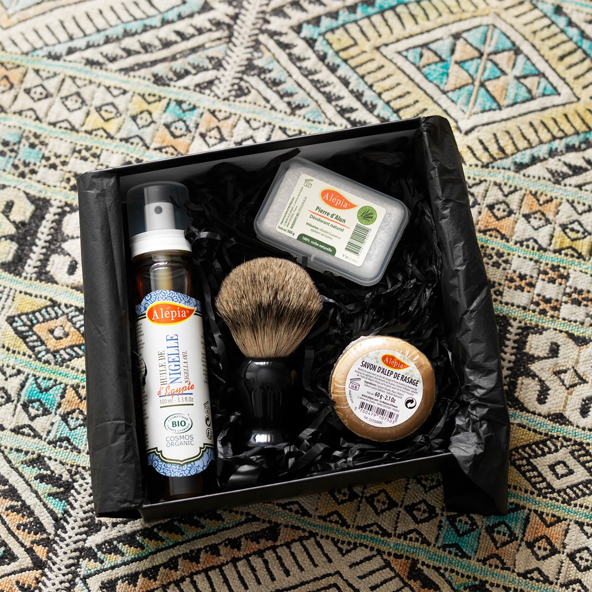 Coffret rasage au blaireau - Homme - 4 produits