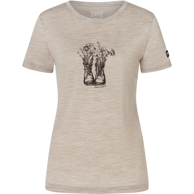 Super.Natural Damen Flower Boots T-Shirt