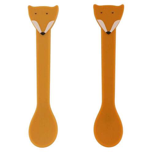 Lot de 2 cuillères silicone Mr. Fox - Orange - TRIXIE
