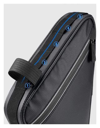 Sacoche de cadre de vélo étanche Rockbros - Noir