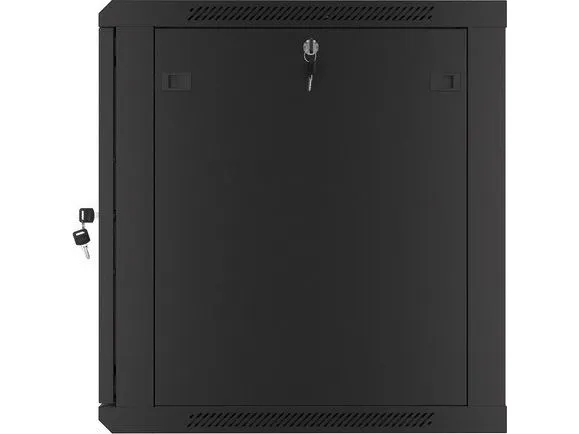 Lanberg WF01 Series - Rack kabinet - flad pakke - vægmonterbar - sort, RAL 9004 - 12U - 19