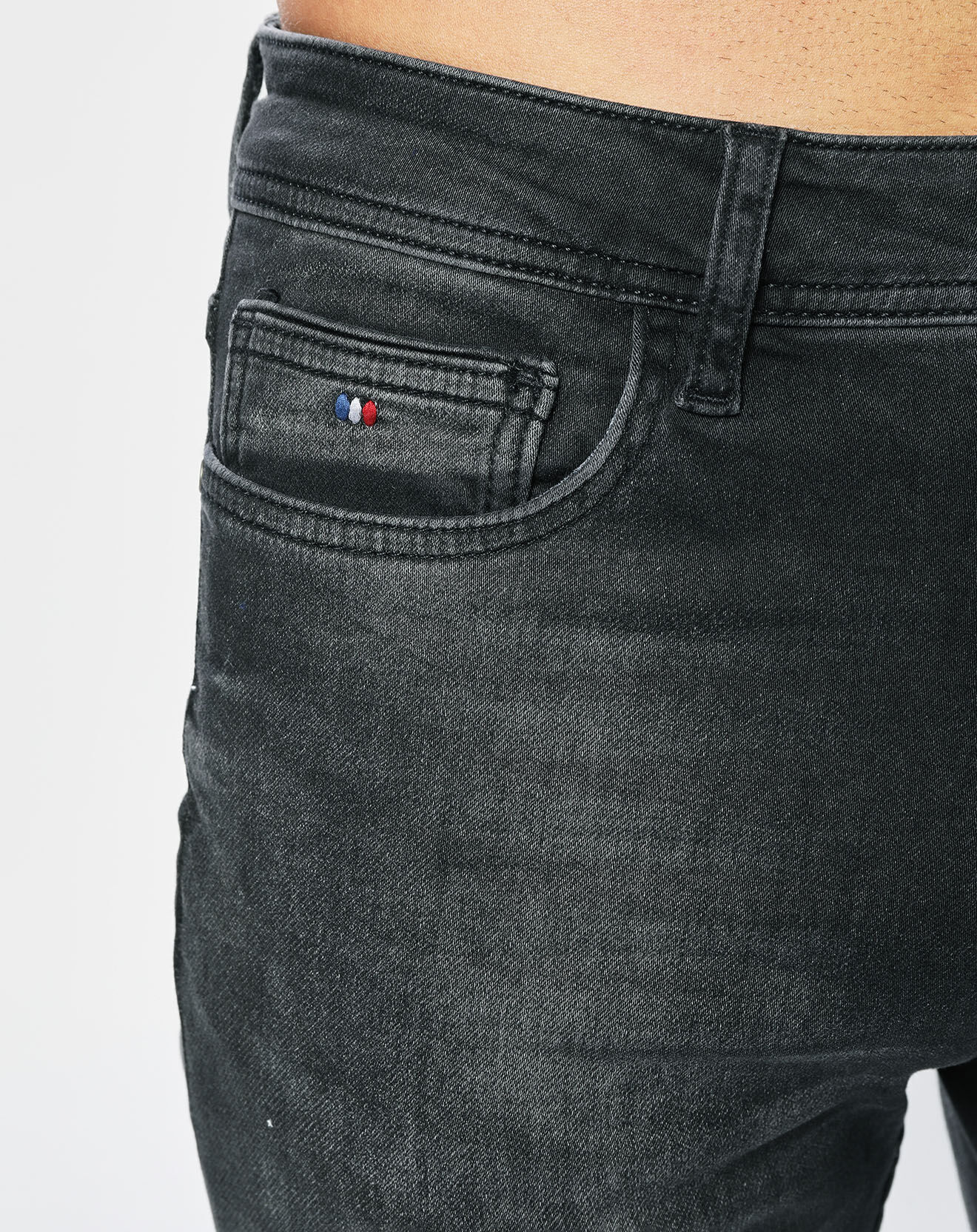 Kaporal 5 Jean Slim Daxko noir délavé