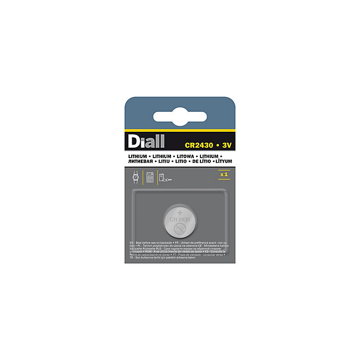 Pile au lithium CR2430 Diall, lot de 1