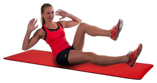 Pure2Improve Tapis de fitness TPE Rouge P2I200430