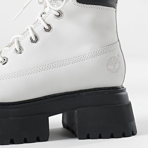 Boots Femme Sky 6 Inch Lace Up A5RSV White Nubuck