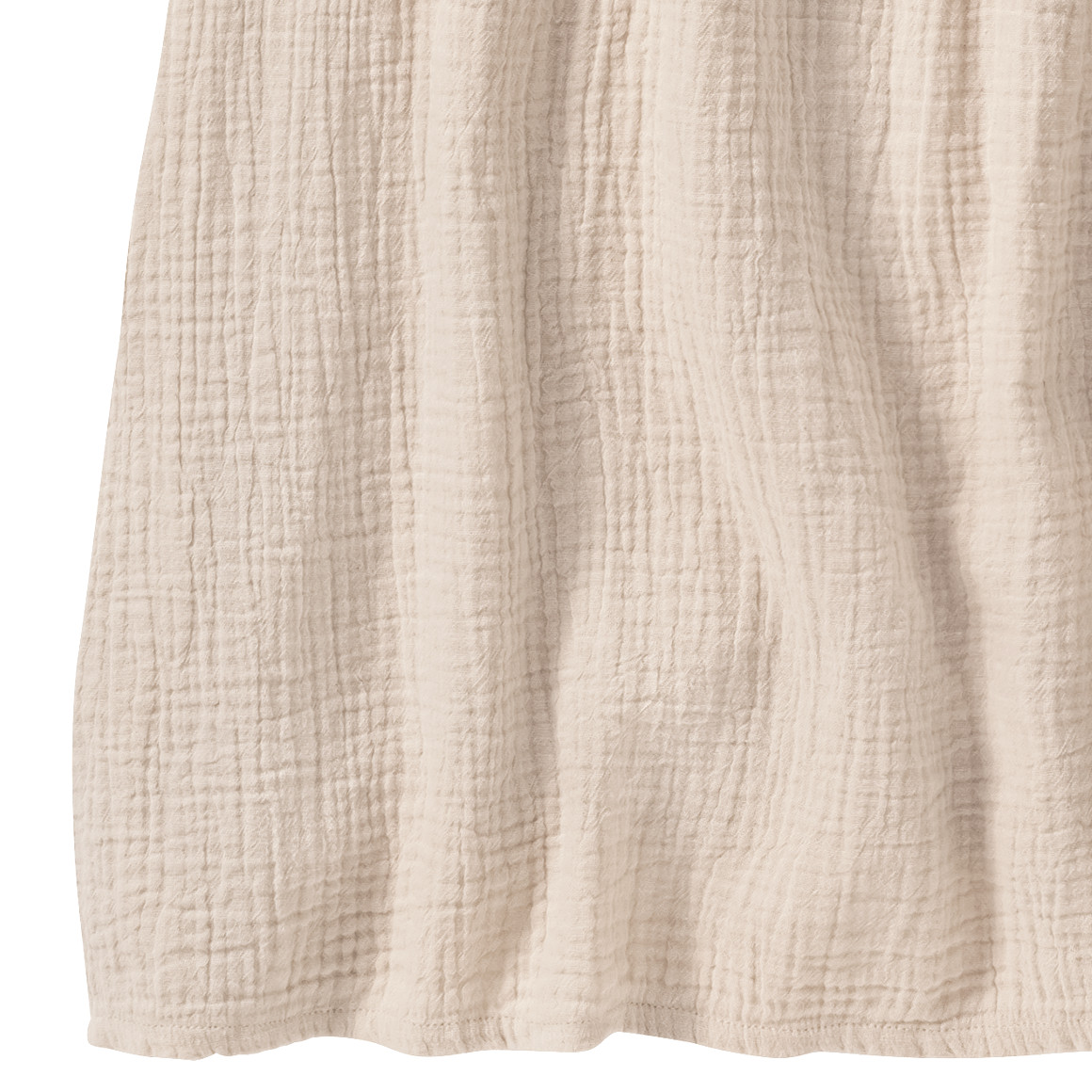Topolino Pure Collection Mädchen Musselin-Kleid mit Teilungsnaht hellbeige