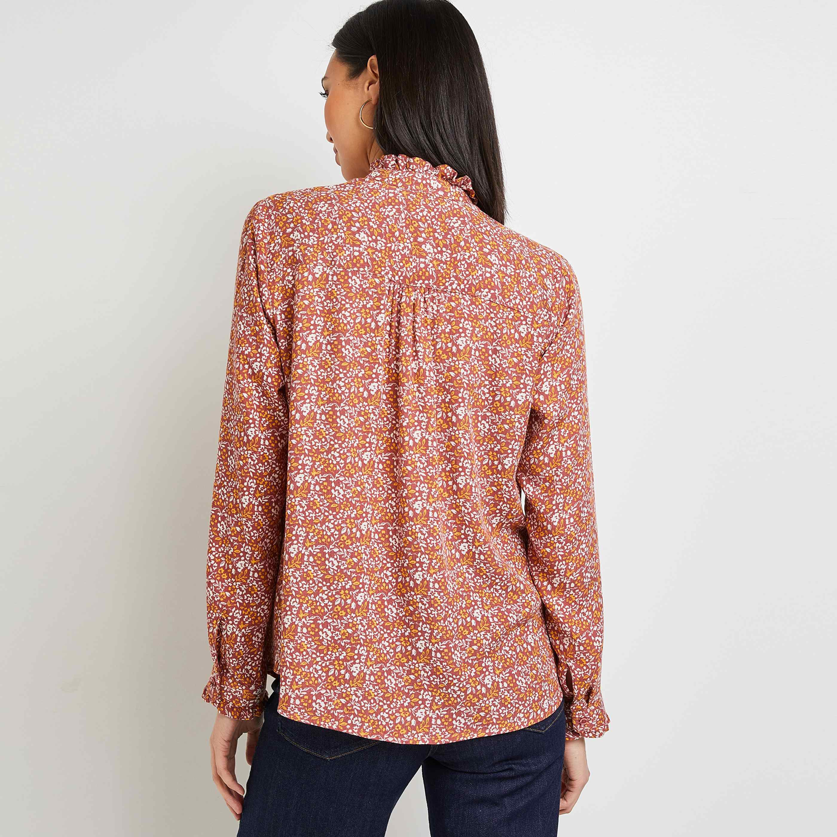 Chemise fluide fleurie femme - IMPRIME