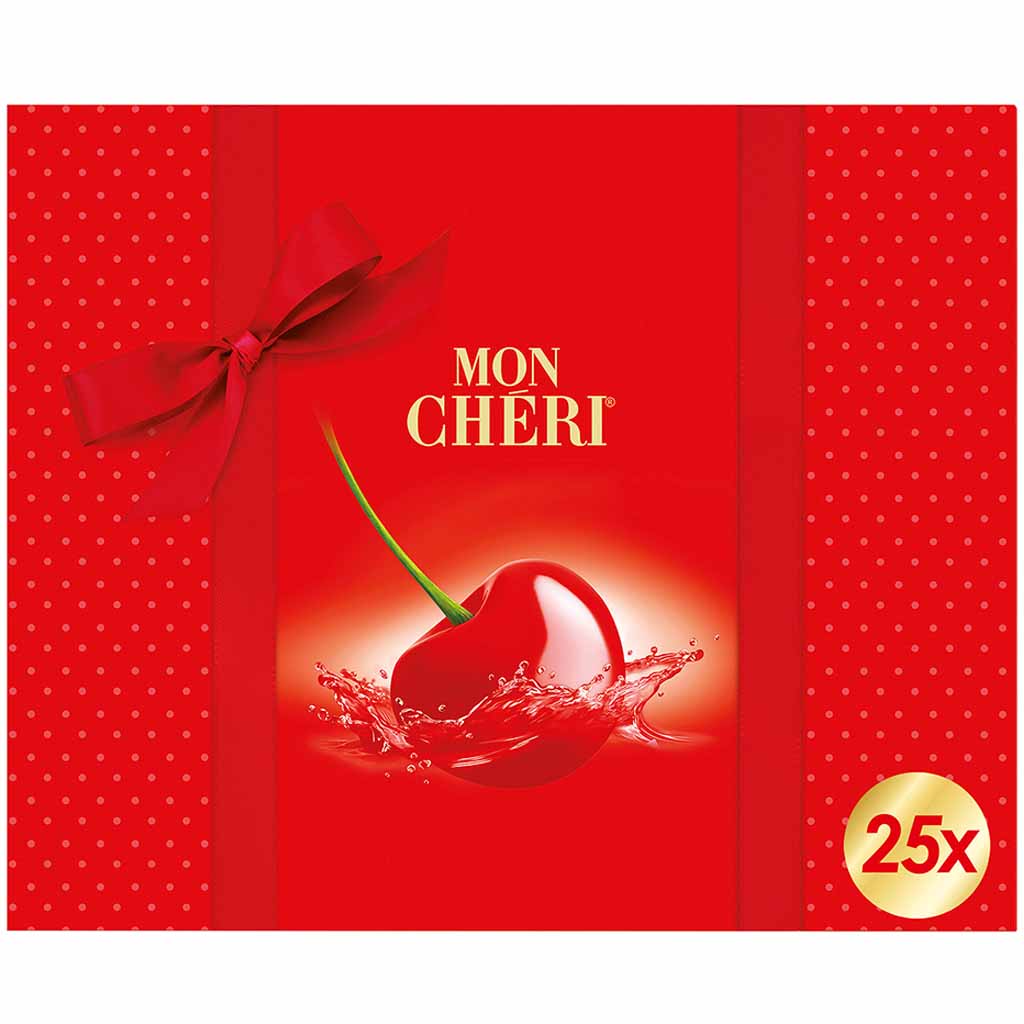 Ferrero Mon Chéri Geschenkverpackung 25er 262g MHD:22.4.25