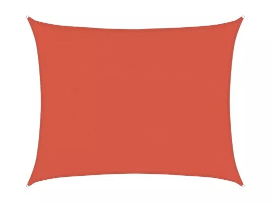 Voile d'ombrage 160 g/m² Terre cuite 6x7 m PEHD
