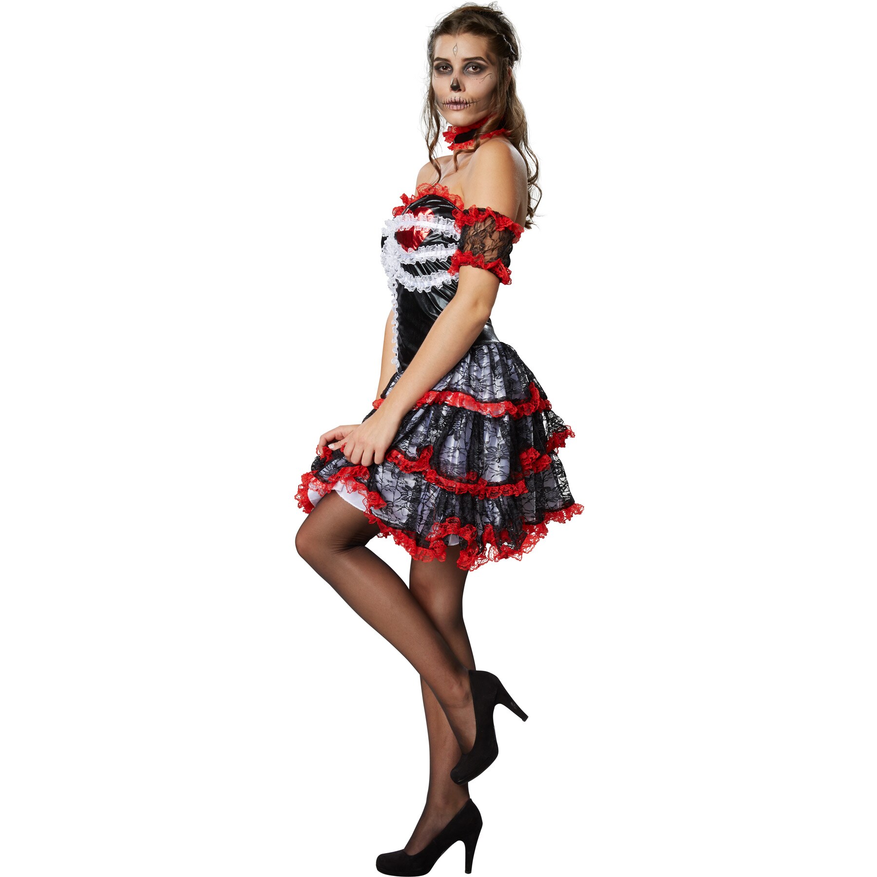 tectake® Frauenkostüm Gruselige Geliebte