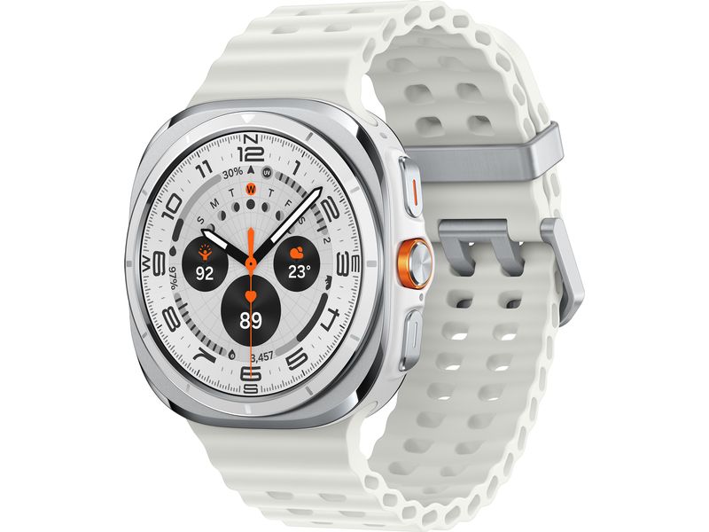 Samsung Galaxy Watch Ultra (2025) Titanium White Schlanke Smartwatch mit erweitertem Gesundheits- und Schlaftracking